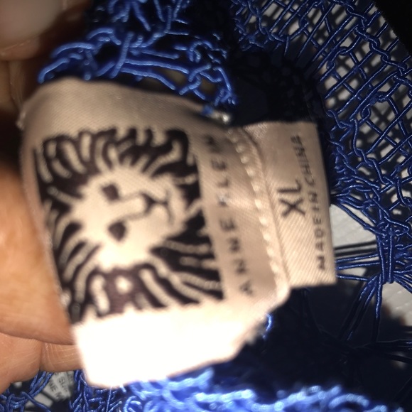 Anne Klein blue knit coverup NWT. - Picture 3 of 3